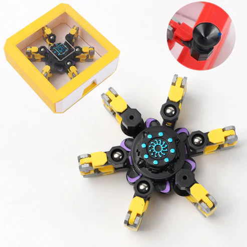 Deformable Fidget Finger Spinners – Stress Relief Sensory Spin Toy (1pc / 4pcs / 12pcs / 16pcs)