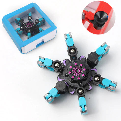 Deformable Fidget Finger Spinners – Stress Relief Sensory Spin Toy (1pc / 4pcs / 12pcs / 16pcs)