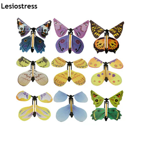 Magic Flying Butterfly Toy – Pack of 10 (Random Colors)