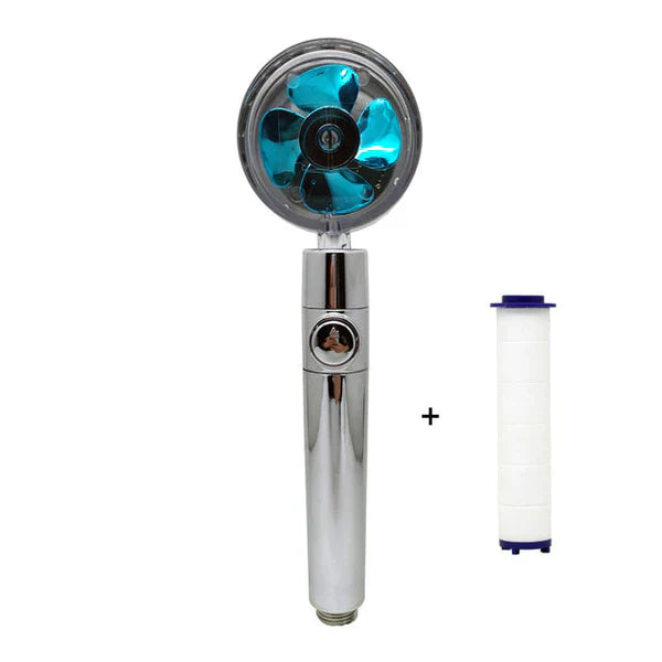 High Pressure Turbo Shower Head – Handheld Hydro Jet with Water Filter
