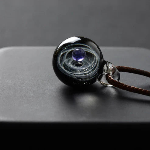 Universe Bead Planets Pendant Necklace – Solar System Galaxy Jewellery Gift