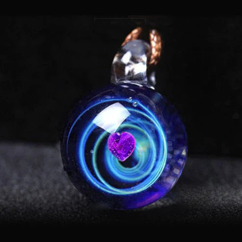 Universe Bead Planets Pendant Necklace – Solar System Galaxy Jewellery Gift
