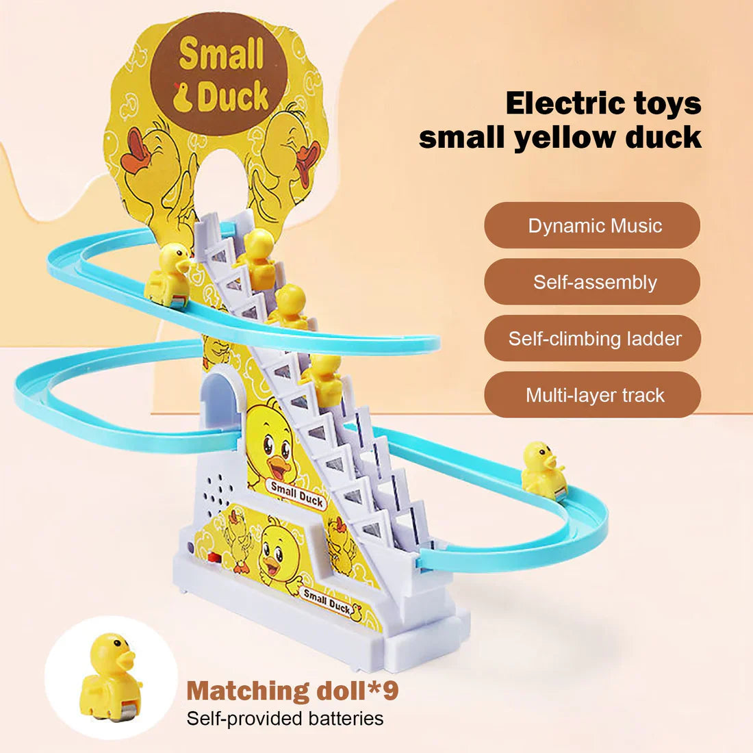 Electric Duck Climbing Stairs Toy – Funny Walking Baby Duck Toy for Kids
