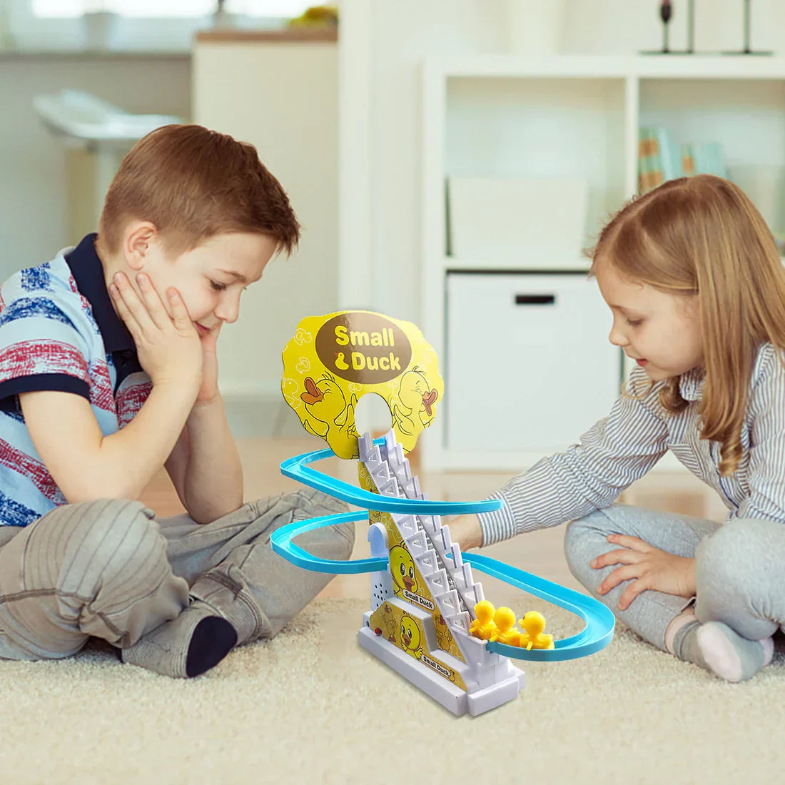 Electric Duck Climbing Stairs Toy – Funny Walking Baby Duck Toy for Kids