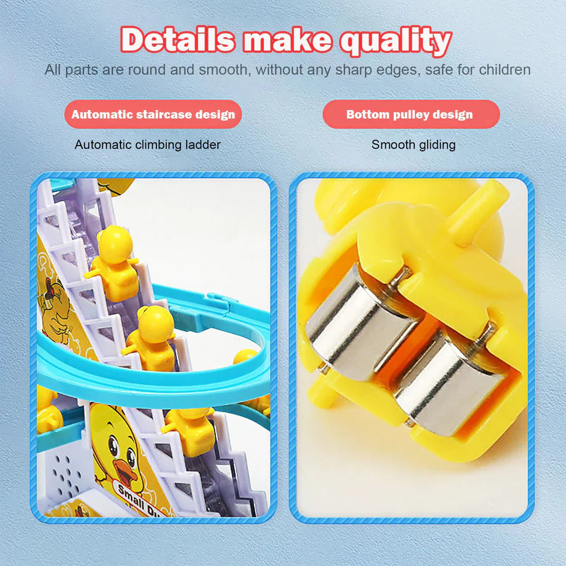 Electric Duck Climbing Stairs Toy – Funny Walking Baby Duck Toy for Kids