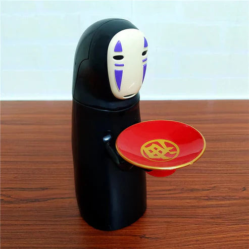 Spirited Away No Face Piggy Bank - Animated Coin Eating Money Box with Music for Kids & Anime Fans