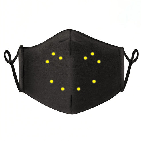 Voice Activated LED Face Mask - Sound Reactive Light Up Party Mask