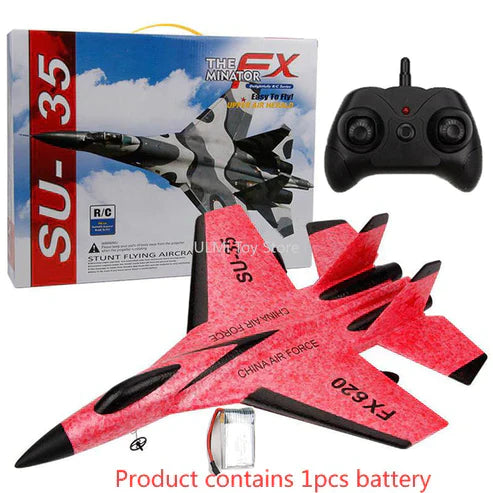RC Foam Aircraft SU-35 – Remote Control Fighter Jet Plane Toy for Kids & Adults