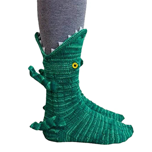 Funny Animal Knit Socks – Warm Winter Novelty Socks