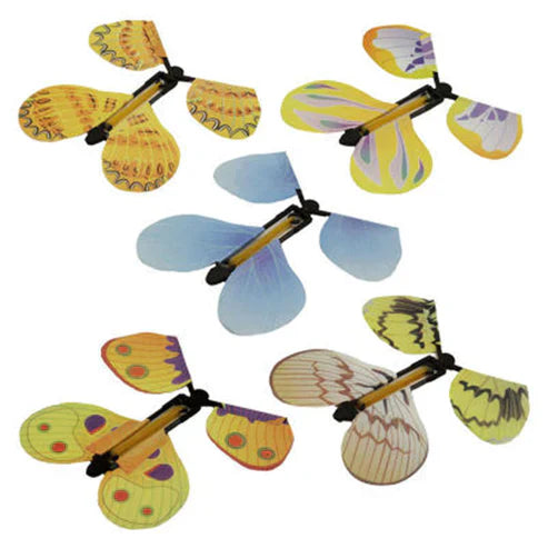 Magic Flying Butterfly Toy – Pack of 10 (Random Colors)