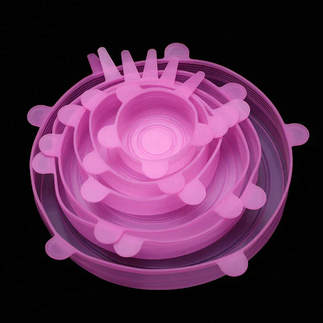 Adaptable Universal Silicone Lids - Reusable Stretch Food Covers
