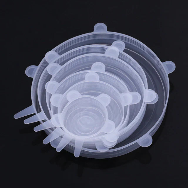 Adaptable Universal Silicone Lids - Reusable Stretch Food Covers