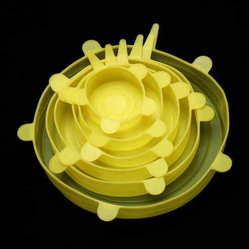 Adaptable Universal Silicone Lids - Reusable Stretch Food Covers
