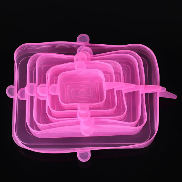 Adaptable Universal Silicone Lids - Reusable Stretch Food Covers