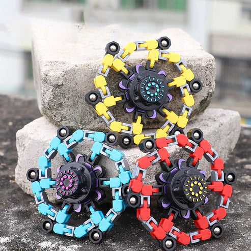 Deformable Fidget Finger Spinners – Stress Relief Sensory Spin Toy (1pc / 4pcs / 12pcs / 16pcs)