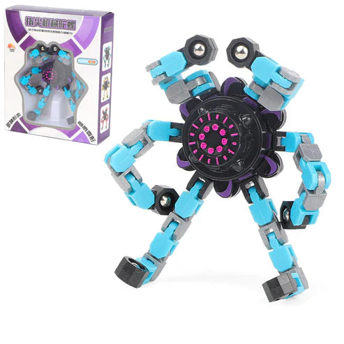 Deformable Fidget Finger Spinners – Stress Relief Sensory Spin Toy (1pc / 4pcs / 12pcs / 16pcs)