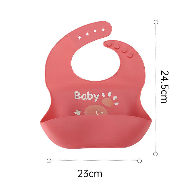 Silicone Baby Bib – Waterproof & Easy-Clean Feeding Bib for Babies & Toddlers