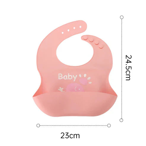 Silicone Baby Bib – Waterproof & Easy-Clean Feeding Bib for Babies & Toddlers