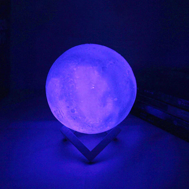 3D Moon Lamp - Rechargeable LED Night Light with Touch Control
