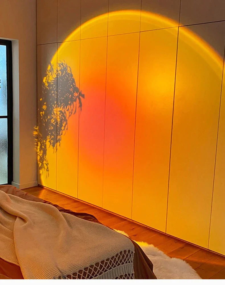 Sunset Projection Lamp - Romantic Sunset Light for Room Ambiance & Photography