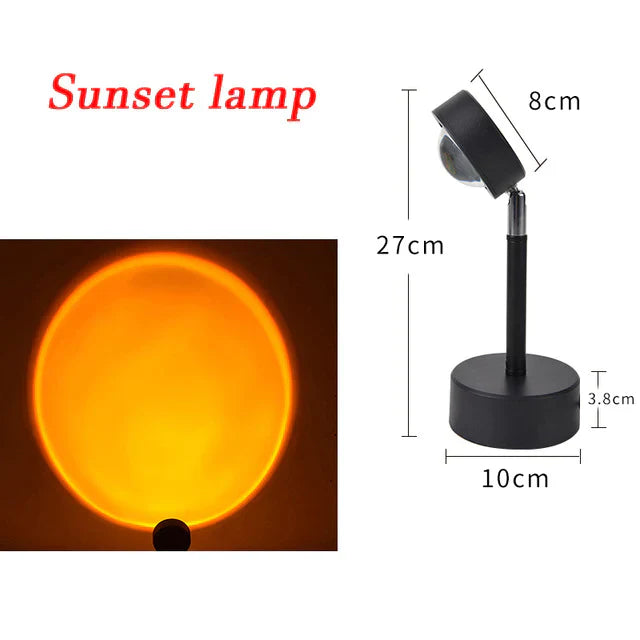 Sunset Projection Lamp - Romantic Sunset Light for Room Ambiance & Photography