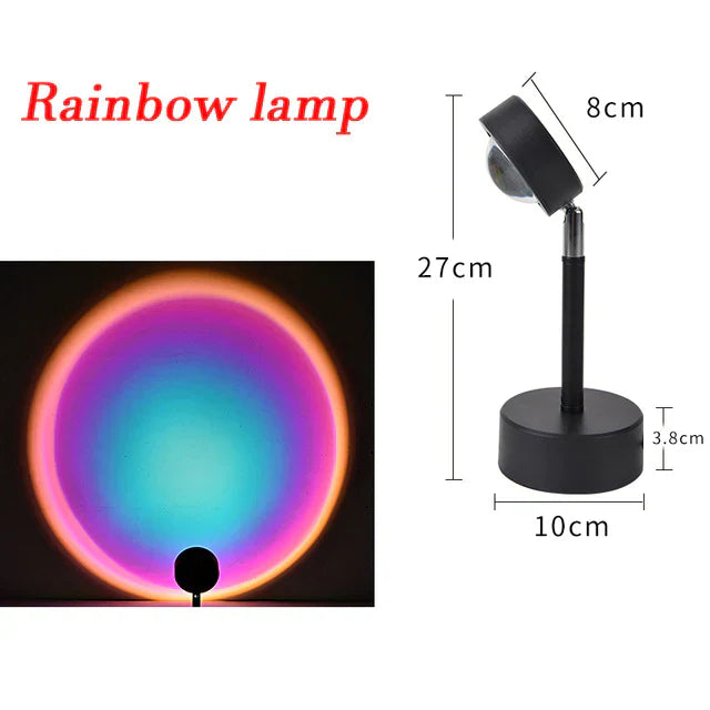 Sunset Projection Lamp - Romantic Sunset Light for Room Ambiance & Photography