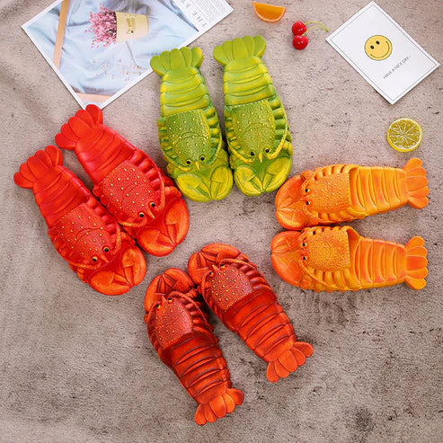 Lobster Flip Flop Slippers – Fun Novelty Beach Sandals
