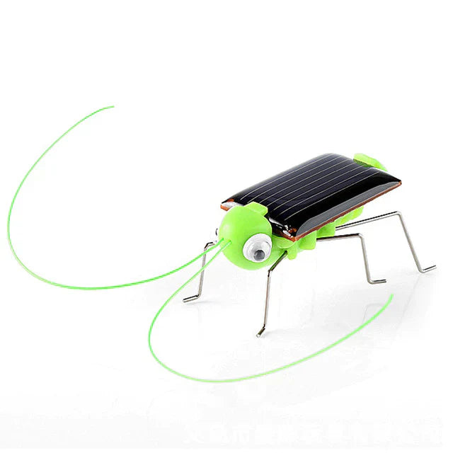 Solar Powered Robot Bug Moving Toy – Mini Grasshopper Insect Toy for Kids