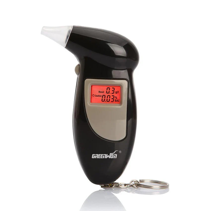Digital Alcohol Breath Tester Keychain – Portable Breathalyser with LCD Display