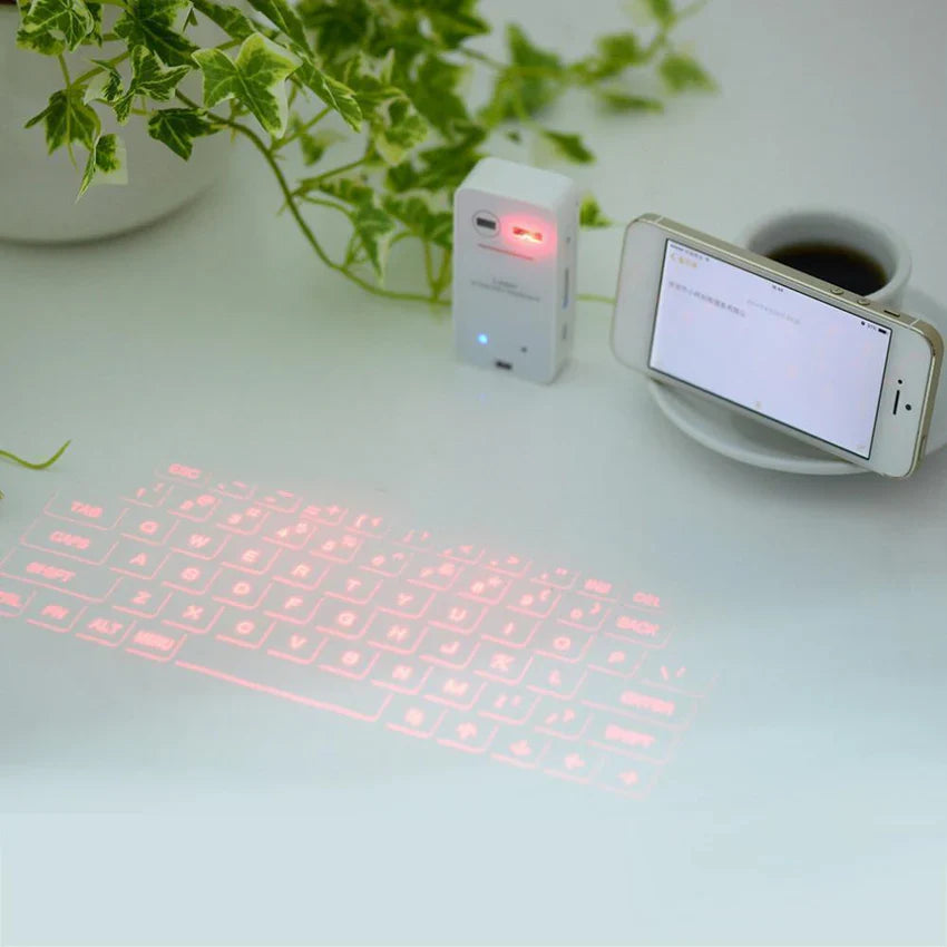 Laser Projection Bluetooth Keyboard – Wireless Virtual Keyboard for Phones & Tablets