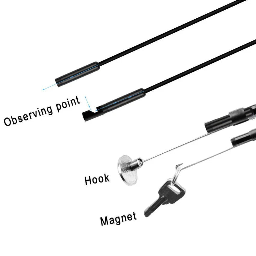WiFi Endoscope Camera – 720P HD Waterproof Inspection Camera for iPhone, Android & iPad | 1M–5M Cable
