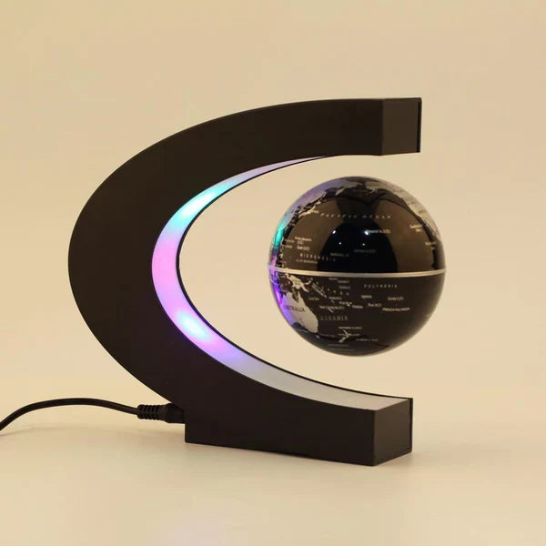Magnetic Levitating Globe Lamp - Floating LED World Map Antigravity Desk Lamp for Home & Office Decor