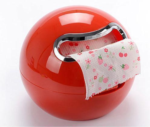 Ball Shaped Cute Emoji Waterproof Toilet Paper Box – Screw Fixed Wall Mount
