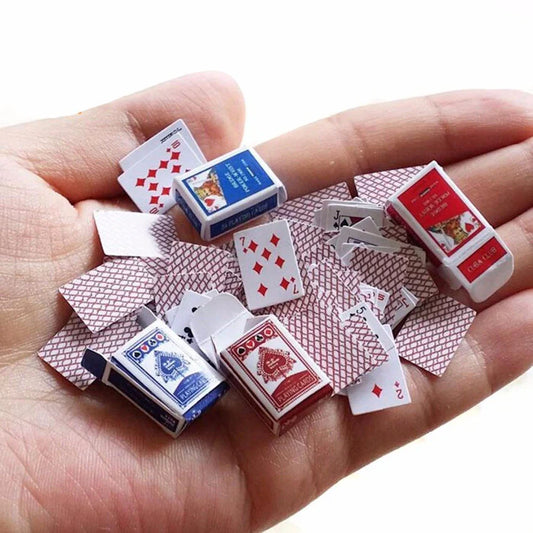 Mini Poker Playing Cards – Full 54-Card Deck | Pocket-Sized Travel Card Game