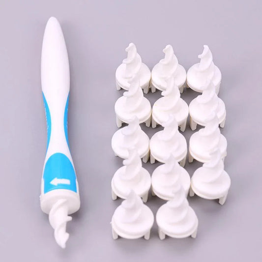 Spiral Ear Care Kit – Deep Clean Tool with 16 Soft Silicone Tips