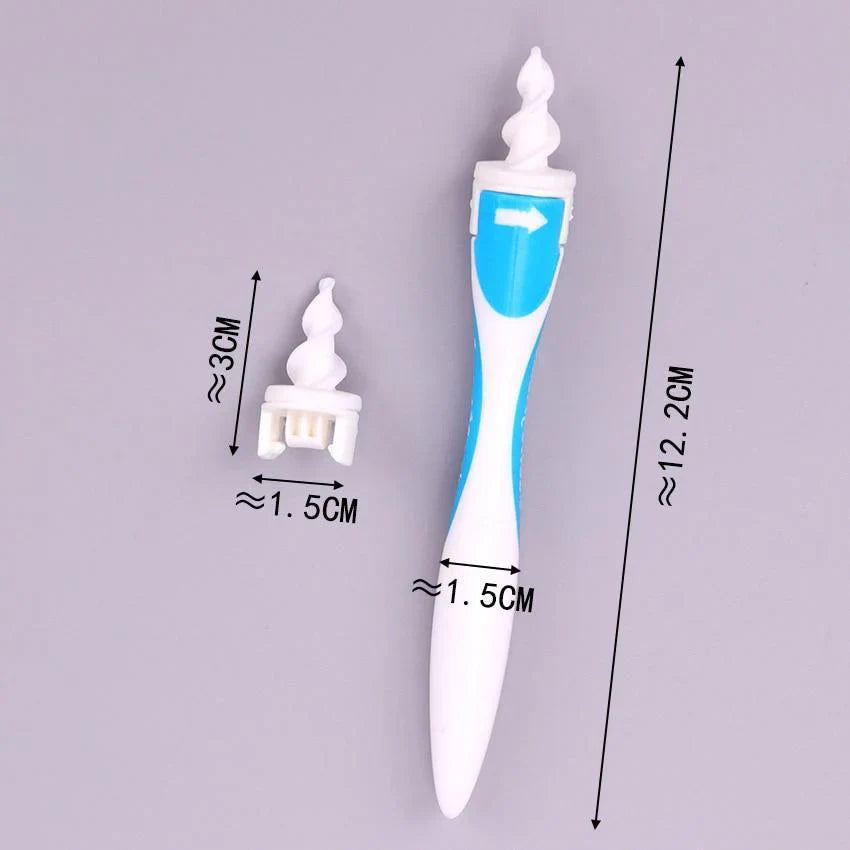 Spiral Ear Care Kit – Deep Clean Tool with 16 Soft Silicone Tips