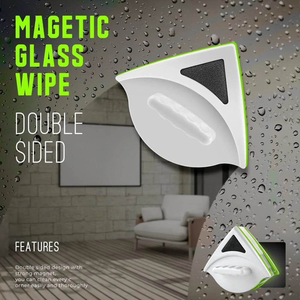 Double-Sided Magnetic Window Glass Cleaner – Clean Inside & Outside Simultaneously