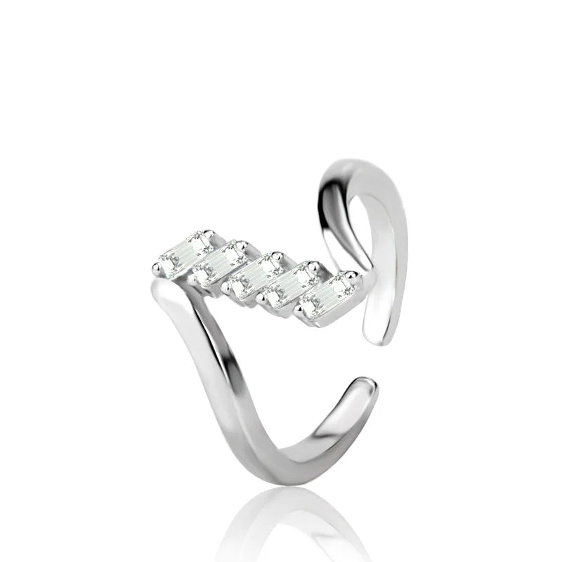 925 Sterling Silver Adjustable Ring – Minimalist Design | 35 Styles