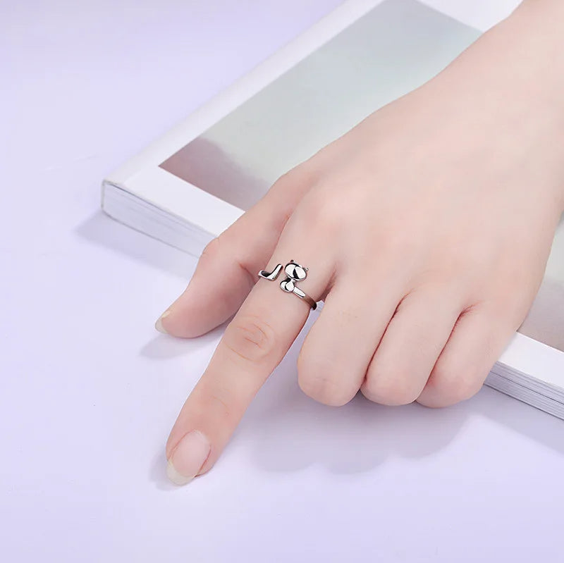 925 Sterling Silver Adjustable Ring – Minimalist Design | 35 Styles
