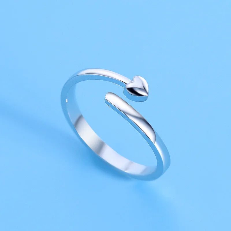 925 Sterling Silver Adjustable Ring – Minimalist Design | 35 Styles