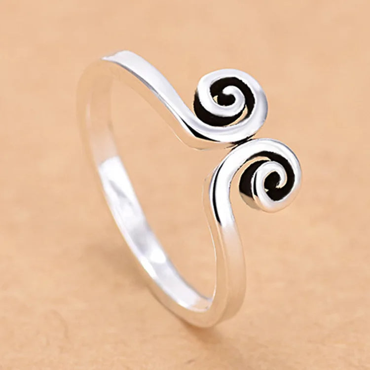 925 Sterling Silver Adjustable Ring – Minimalist Design | 35 Styles