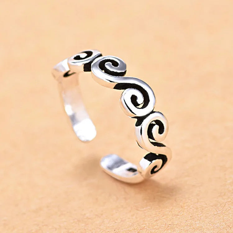 925 Sterling Silver Adjustable Ring – Minimalist Design | 35 Styles