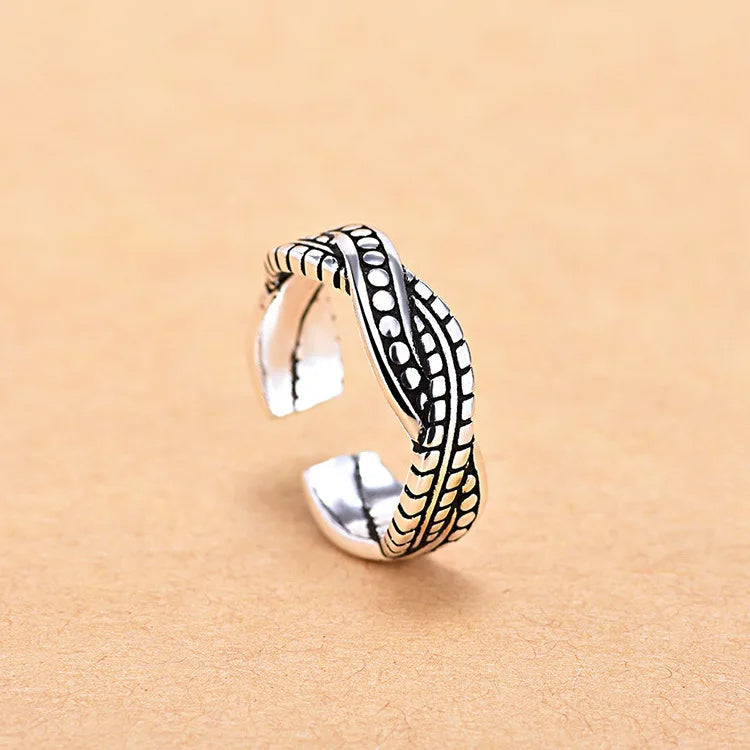 925 Sterling Silver Adjustable Ring – Minimalist Design | 35 Styles