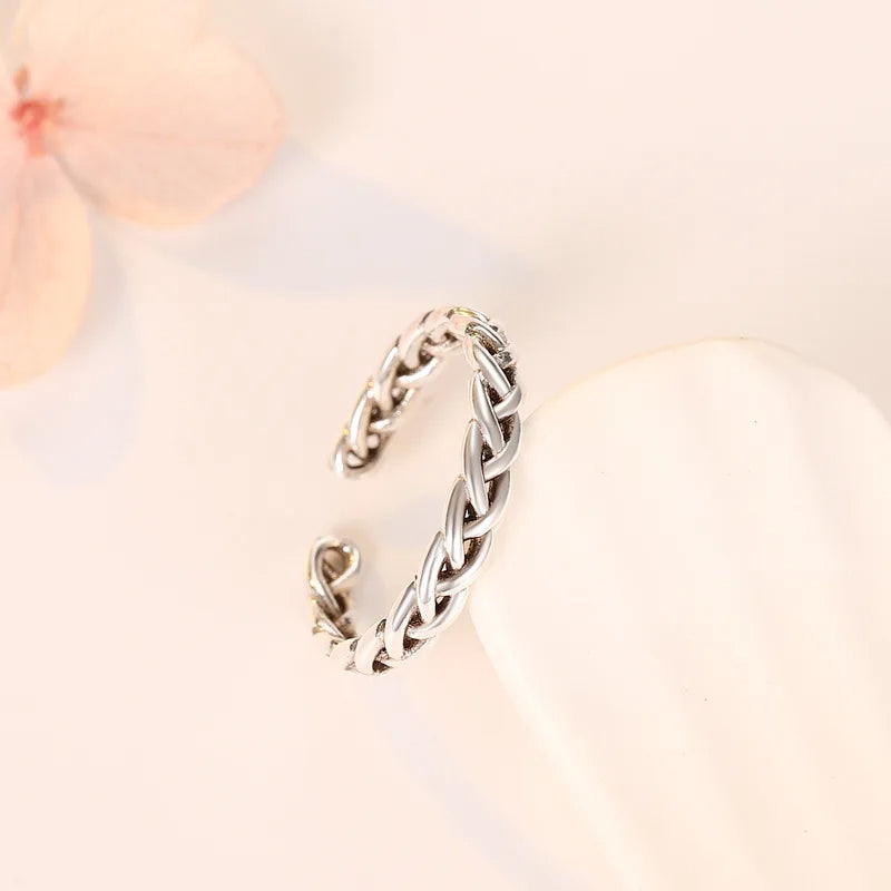 925 Sterling Silver Adjustable Ring – Minimalist Design | 35 Styles