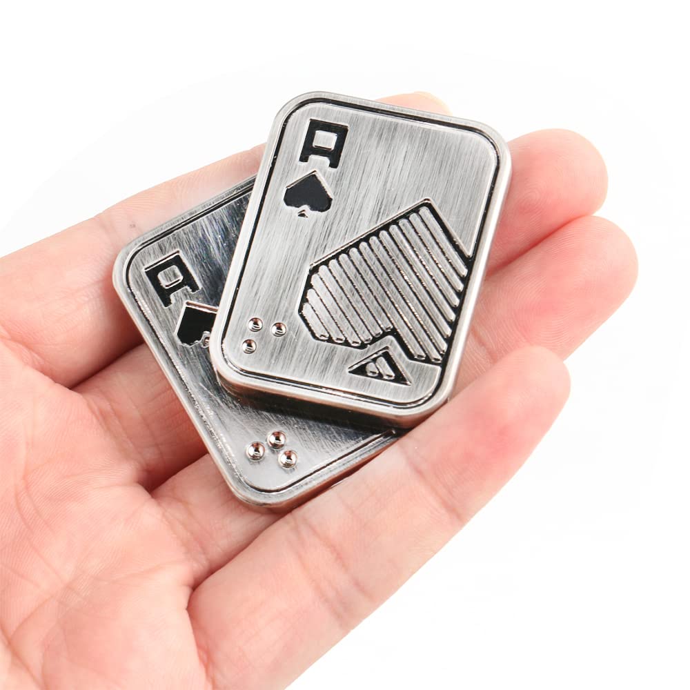 Fidget Slider - Magnetic Push Triangle Metal Stress Relief Toy for ADHD & Anxiety