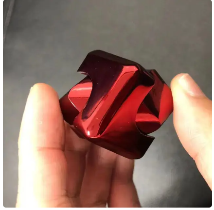 Metal Cube Spinner – Aluminum Alloy Fidget Cube for Stress Relief & Focus