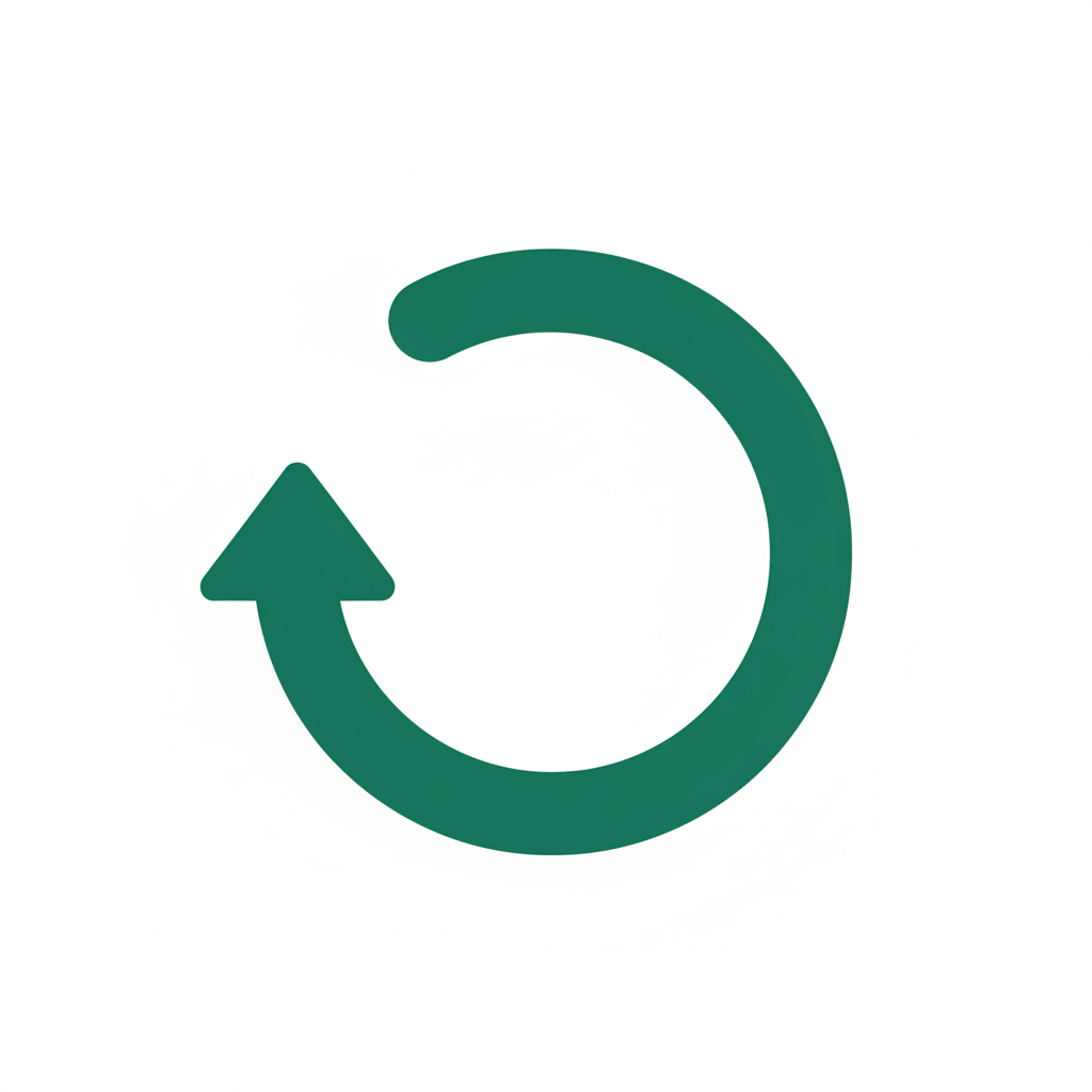 Return Policy Icon - Emerald Green