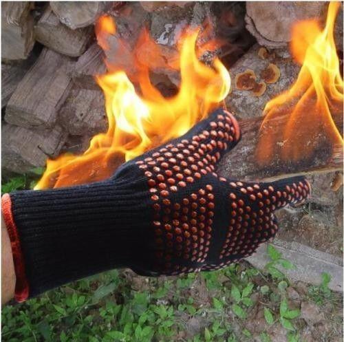 1472°F Heat Resistant BBQ Gloves – Fireproof Aramid Oven Mitts for Grilling, Cooking & Baking