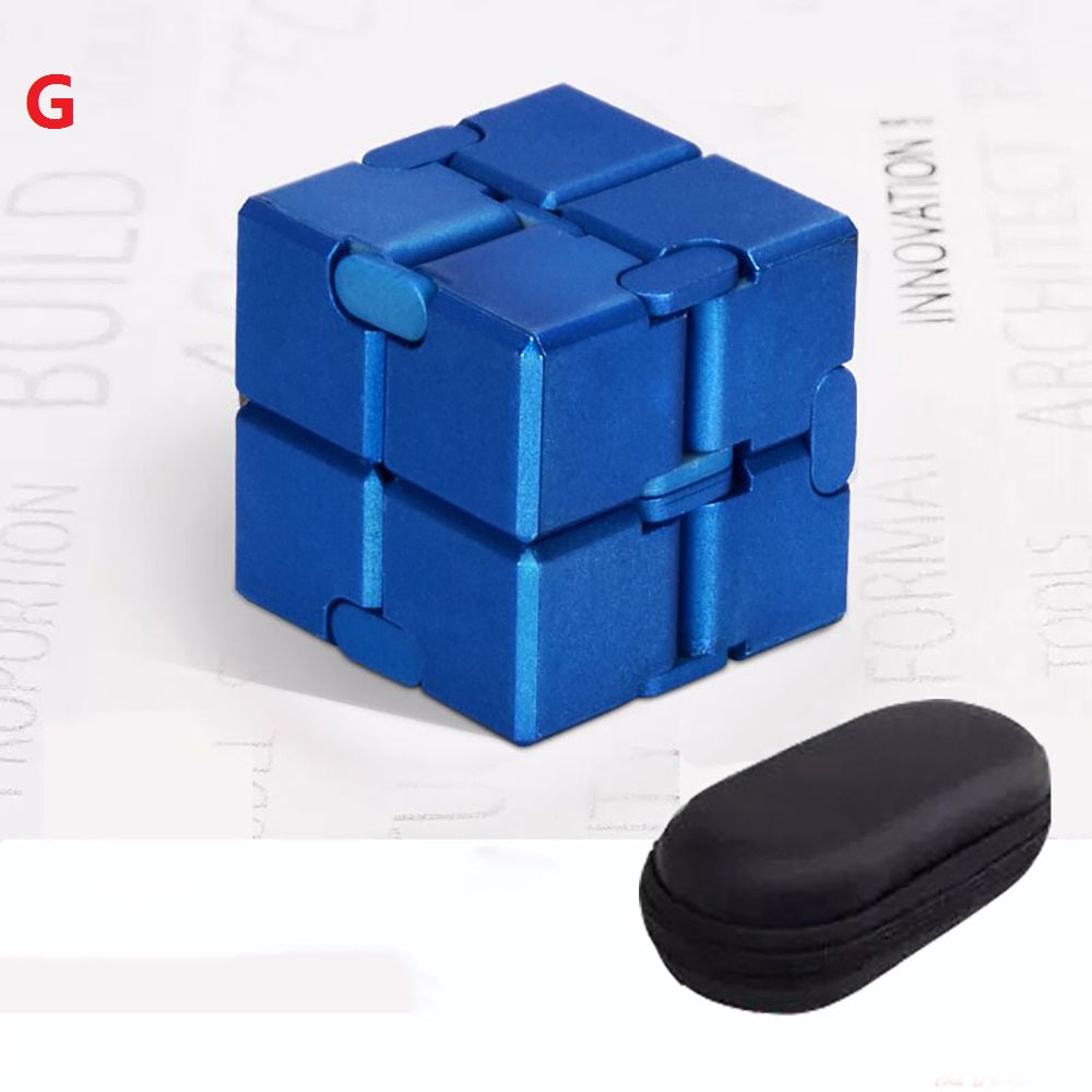 Infinite Magic Cube - Aluminum Alloy Fidget Cube Stress Relief Toy