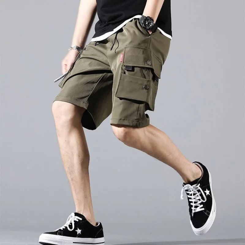 Y2K Tactical Military Harem Cargo Trousers – Streetwear Camo & Solid Pants